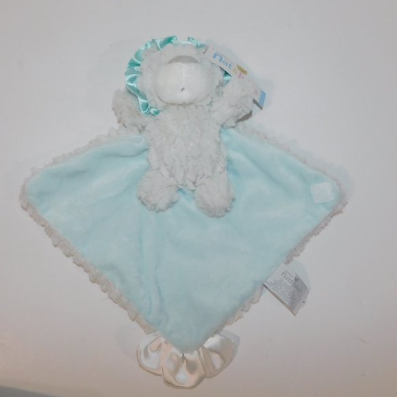 Nat & Jules Sweet Sophistication Lucas Gray Lion Security Blanket NEW w Tag - Picture 4 of 10